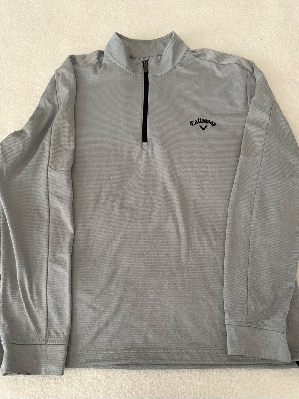 Callaway Men's Light Gray Half-Zip Performance Pullover